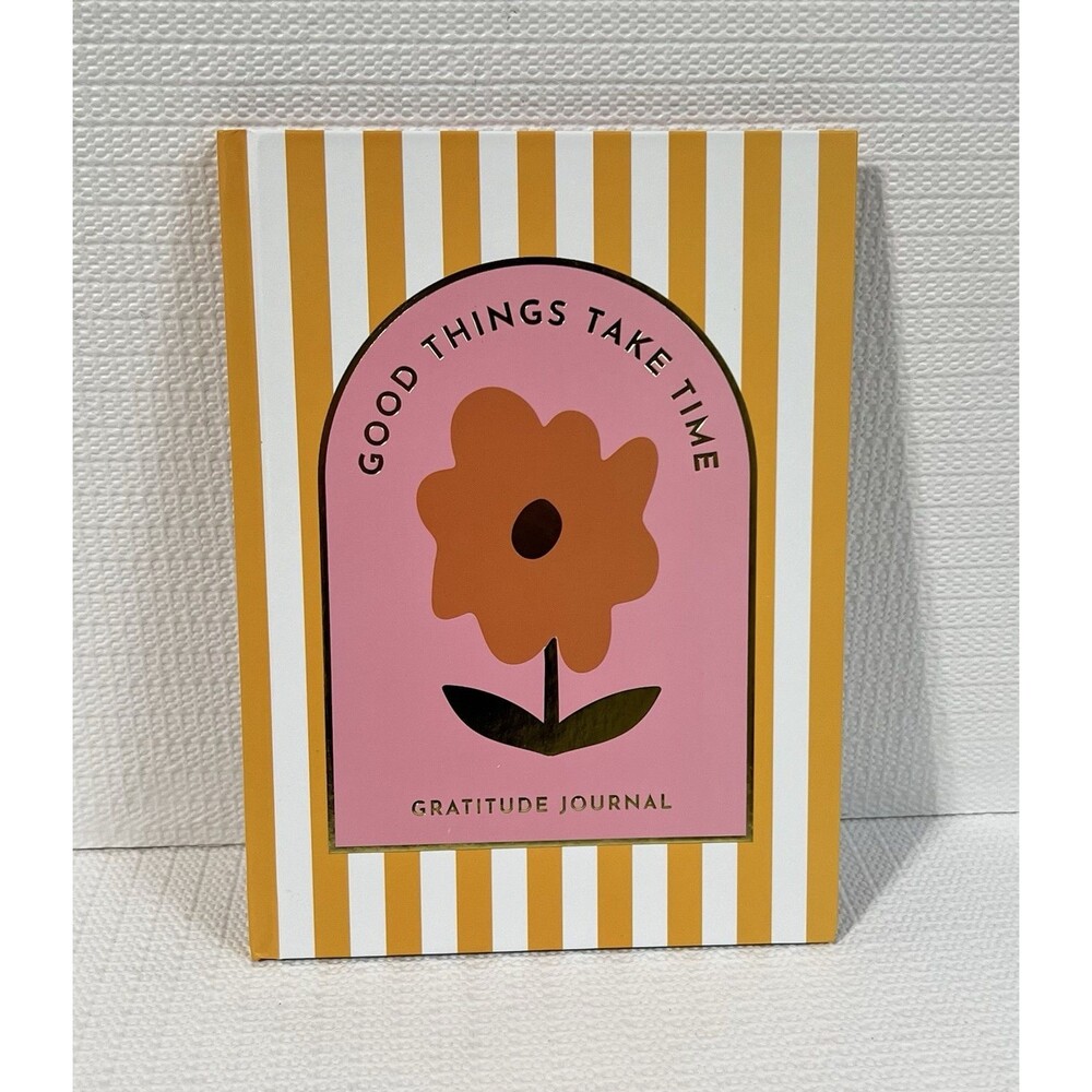 Good Things Take Time Hardcover Guided Gratitude Journal Multi 60 Lined Pages